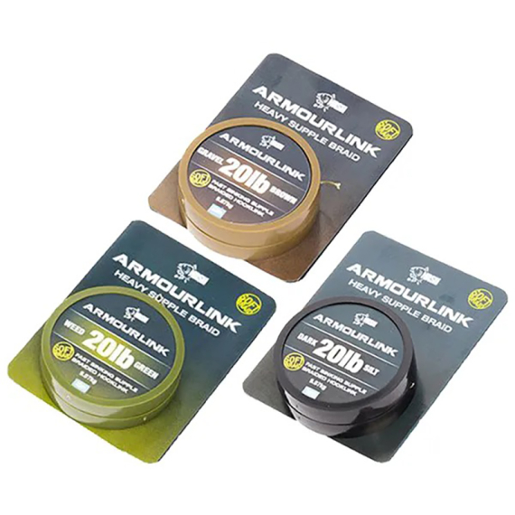 Nash Armourlink 20m i gruppen Kroge og endegrej / Ledere og Forfangsmateriale / Forfangsmateriale / Forfangsmateriale multifilament hos Sportfiskeprylar.se (T8491-TPr)
