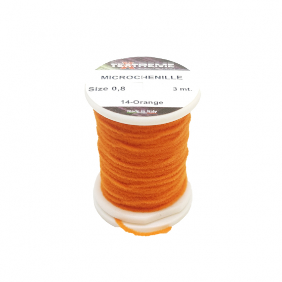 Micro Chenille 0,8mm - Orange i gruppen Kroge og endegrej / Fluebinding / Fluebindingsmateriale / Yarn & Chenille hos Sportfiskeprylar.se (TE-SMC-14)