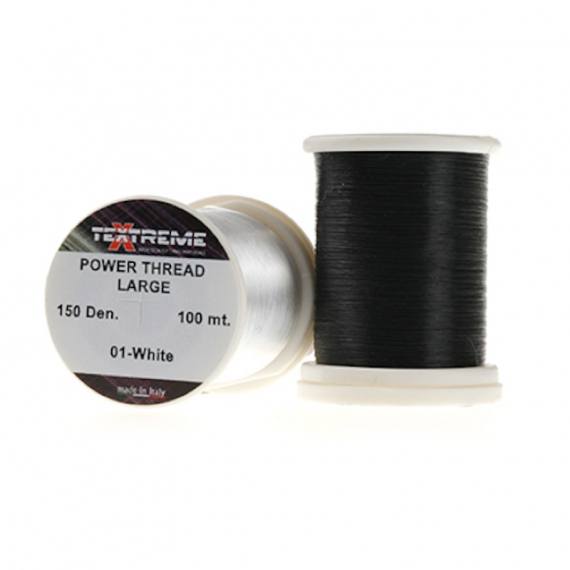 Power Thread Extreme (100m), - 10 Den. - Black i gruppen Kroge og endegrej / Fluebinding / Fluebindingsmateriale / Bindetråd hos Sportfiskeprylar.se (TE-SPTEX-02)