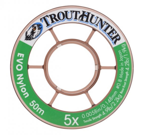 Trout Hunter Nylon EVO Tippet 0X | 0,285 mm (50 meter) i gruppen Kroge og endegrej / Ledere og Forfangsmateriale / Forfangsmateriale / Forfangsmateriale fluefiskeri hos Sportfiskeprylar.se (TH50211)