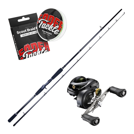 SvartZonker Black Series The Horizon & Curado Casting Combo 8\'4\'\' 50-160g i gruppen Sæt / Kastesæt / Baitcastersæt Gedde hos Sportfiskeprylar.se (THEHORIZONCURADO)