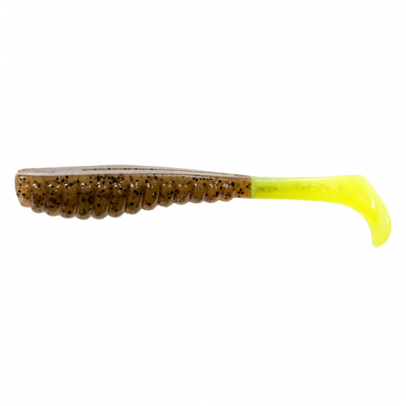 Z-man Swimmin\' Trout Trick 3.5\'\' - Pumpkin/Chartreuse Tail 6pk i gruppen Madding / Softbaits / Aborre softbaits og sandard softbaits hos Sportfiskeprylar.se (TTPT-48PK6)