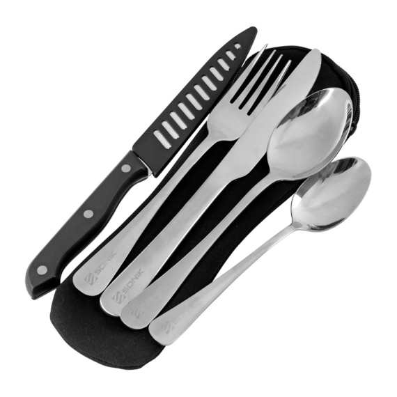Sonik Sizzla Cutlery Set i gruppen Outdoor / Stormkøkken og køkkenredskaber / Bestik og tilbehør hos Sportfiskeprylar.se (UC0015)