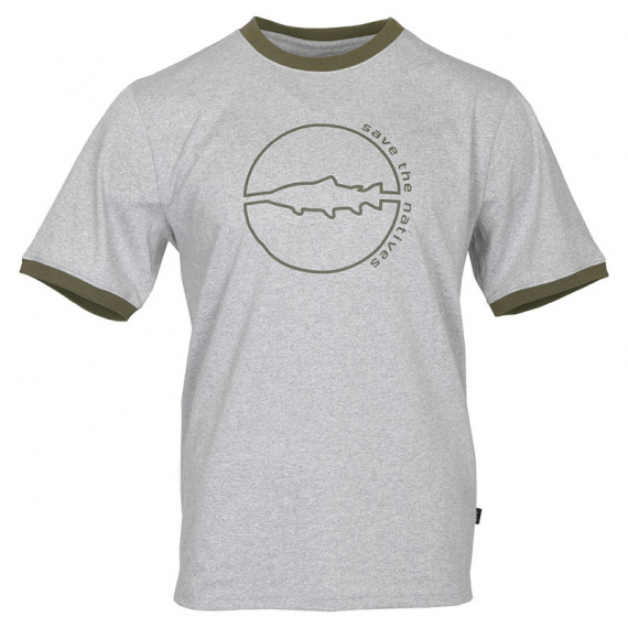 Vision Save T-shirt Grey i gruppen Beklædning og fodtøj / Beklædning / T-shirts hos Sportfiskeprylar.se (V3041-Sr)