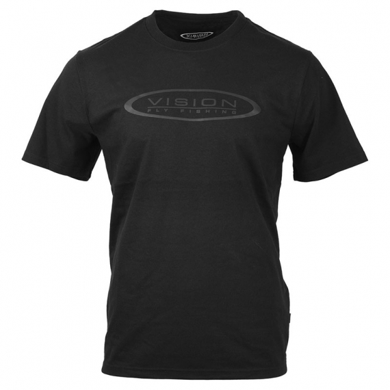 Vision Logo T-shirt Black i gruppen Beklædning og fodtøj / Beklædning / T-shirts hos Sportfiskeprylar.se (V3043-Sr)