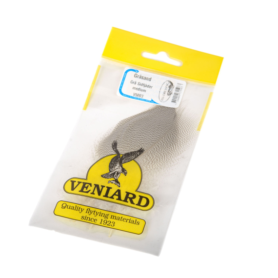 Gräsand - Grey Sidfjäder Medium i gruppen Kroge og endegrej / Fluebinding / Fluebindingsmateriale / Fjer og nakker / Andre typer fjer hos Sportfiskeprylar.se (V5003)