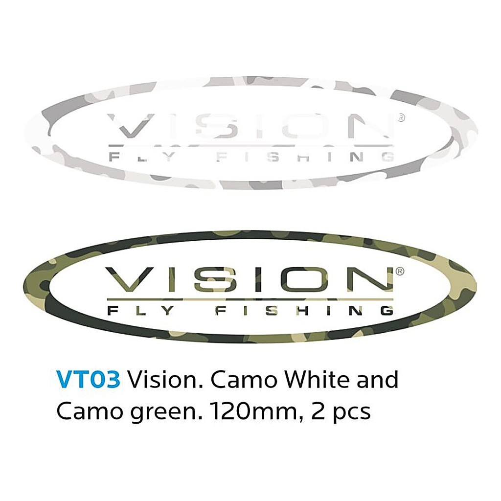 Vision Sticker Camo 120mm 2 pieces i gruppen Andet / Klistermærker og overføringsbilleder hos Sportfiskeprylar.se (VT03)