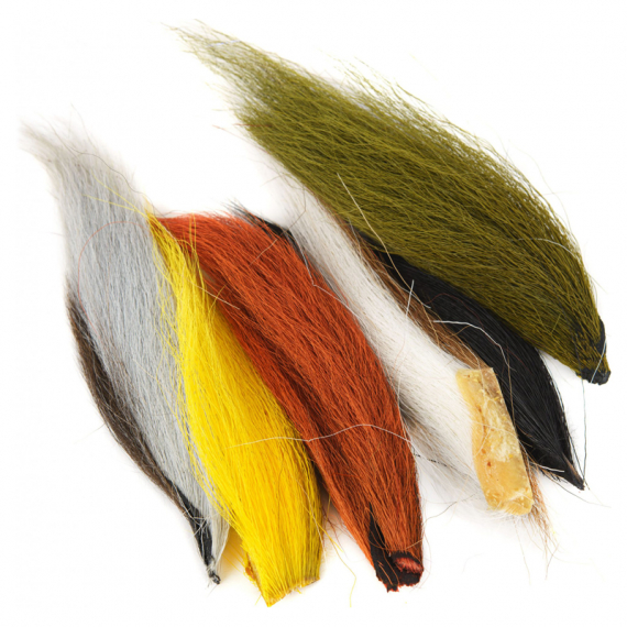Bucktail Assort. 6 Regular Colors i gruppen Kroge og endegrej / Fluebinding / Fluebindingsmateriale / Hårmateriale / Andet hårmateriale hos Sportfiskeprylar.se (W-BTA000)