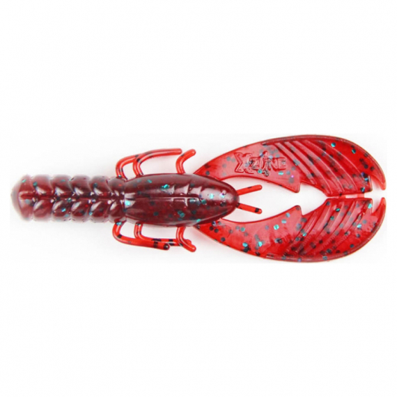 X Zone Pro Series Muscle Back Finesse Craw, 8,2cm (8-pack) - Red Bug i gruppen Madding / Softbaits / krebs og creaturebaits / Krebs hos Sportfiskeprylar.se (XZ15705)