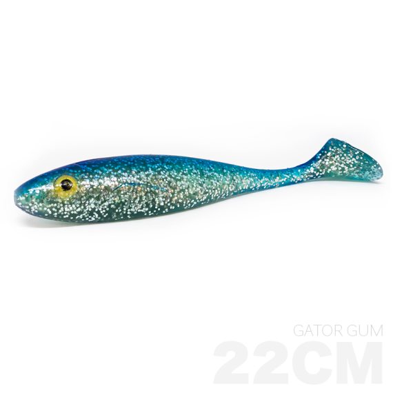 Gator Gum 22cm, 85g - Silver Blue i gruppen Madding / Softbaits / Gedde softbaits hos Sportfiskeprylar.se (Z-GG22-14-SilverBlue)