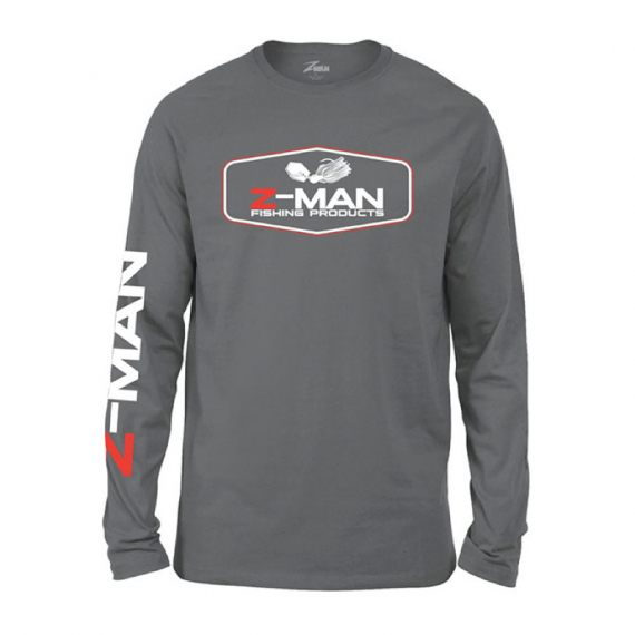 Z-Man Chatterbait Tech Shirtz Charcoal i gruppen Beklædning og fodtøj / Beklædning / Sweatere / Langærmede T-shirts hos Sportfiskeprylar.se (ZMT-C-Lr)