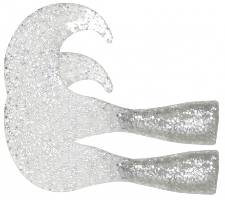 Sparetail Zonker Tail, 2-pack (silver) i gruppen Madding / Softbaits / Ekstra haler og Curly Tails hos Sportfiskeprylar.se (ZS101406)