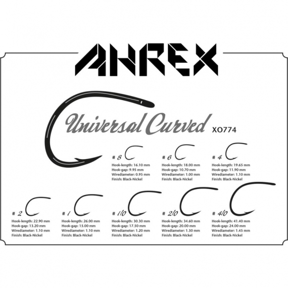 Ahrex XO774 - Universal Curved i gruppen Kroge og endegrej / Kroge / Fluebinding kroge hos Sportfiskeprylar.se (axo774-1r)