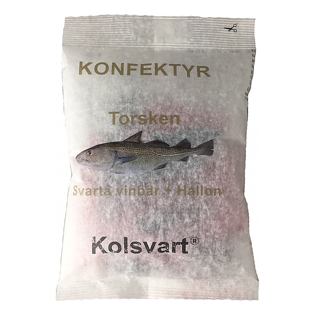 The Cod - Blackcurrant & Raspberry Candy i gruppen Outdoor / Lejrmad / Slik hos Sportfiskeprylar.se (hallontorsken)