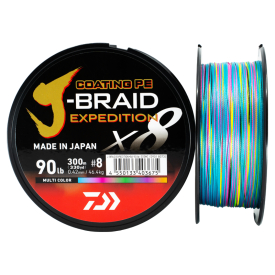 Daiwa J-Braid Expedition x8E 500m Multi Color - 0.35mm