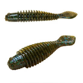 Blackfin Dreambug 7cm - Green Pumpkin Blue Flake