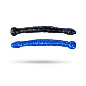 Scout Ned Worm 8,5cm (8pcs) - Black & Blue UV