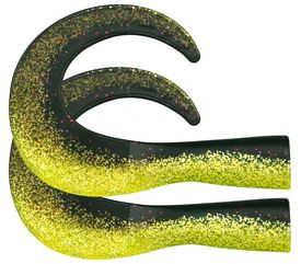 SvartZonker BigTail Junior C22 Black/Chartreuse 2-pack