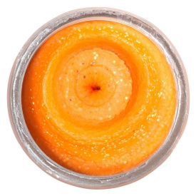 Berkley Powerbait Natural Glitter Trout Dough - Garlic Fluo Orange Glitter