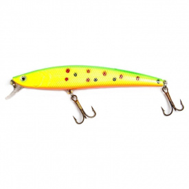 Fladen Eco Minnow 11.5cm - Lime Green W Dots