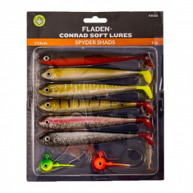 Fladen Conrad Softlures 3x6 150mm Spyder Shad Assorted Colors