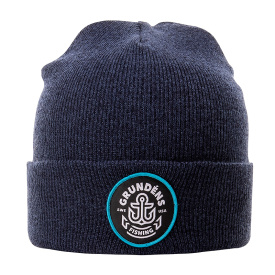 Grundéns Watchhouse Beanie Anchor, Heather Navy