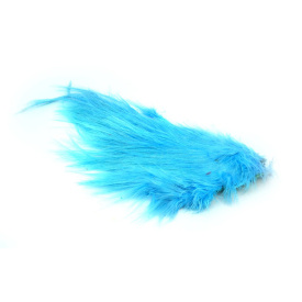 Whiting Bird Fur - White dyed Silver Dr. Blue
