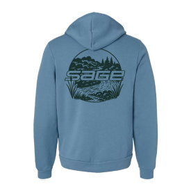 Sage Creekside Zip Hoody Steel Blue