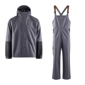 Grundéns Men's Deepwater 2L Fishing Jacket & Bib Set Anchor