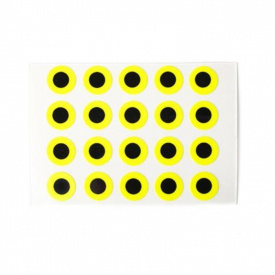 Stick-On Eyes 3,9 mm – Fluo Yellow