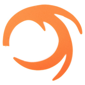 Dragon Tails XL 4-pack, Fluo Orange