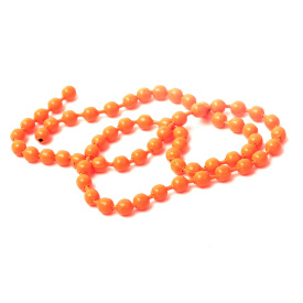 Flourescent Bead Chain Medium #137 Fluo Orange