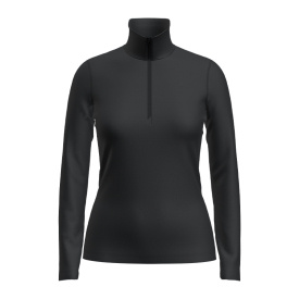 Icebreaker Womens 200 Oasis LS Half Zip Black
