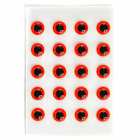 Epoxy Eyes 4,8mm - Fluo Red