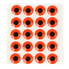 Epoxy Eyes 9mm - Fluo Red