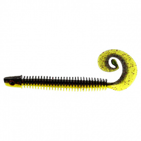 Westin RingTeez Curltail 10cm 4g - Black/Chartreuse (8-pack)
