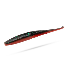 Mikado M-Craft Wiggly Worm 10cm (5-pack) - Red Black