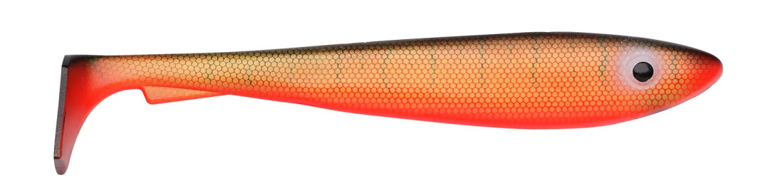 Svartzonker McRubberShad 17cm (3-pack) - C4 Redtiger