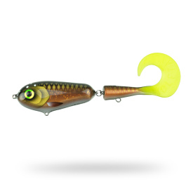 Wolfcreek Wolftail Shallow 23cm, 90g - Motoroil Braxen