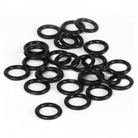X Zone Wacky Rigging O-rings, 3'' & 4'' Stick Baits (25-pack) - Black