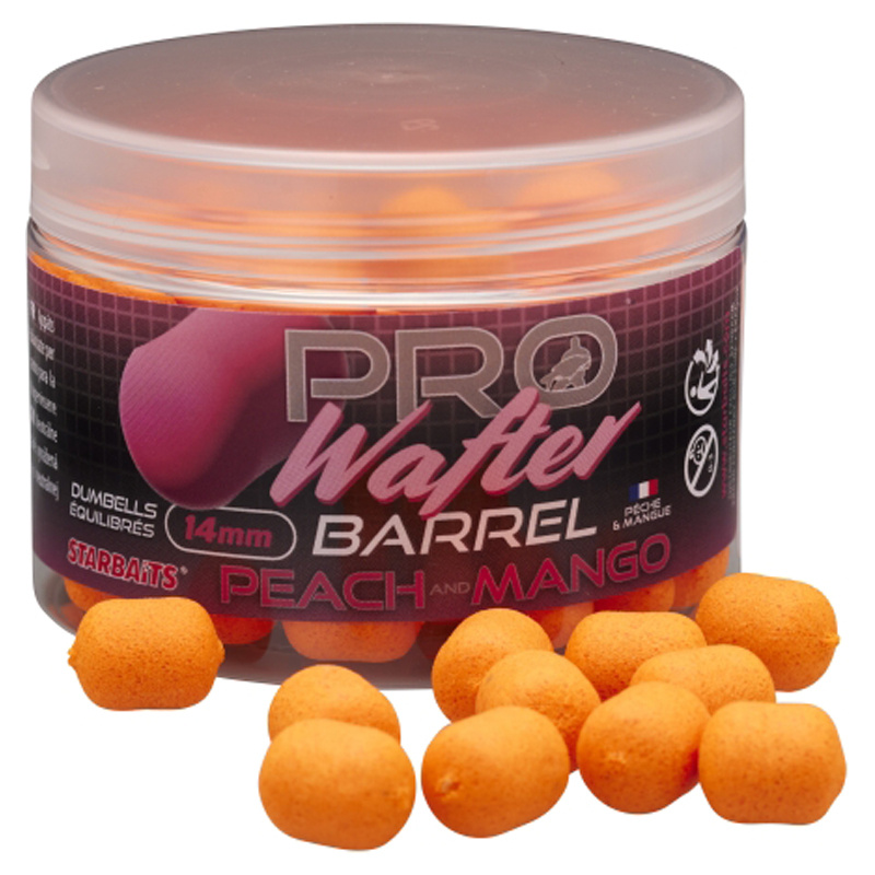 Starbaits Pro Peach & Mango Barrel Wafter 14mm