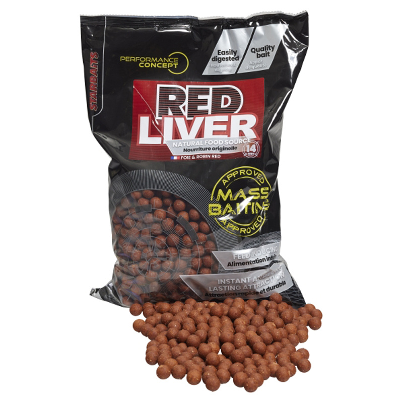 Starbaits PC Red Liver Mass Baiting Boilies 3kg