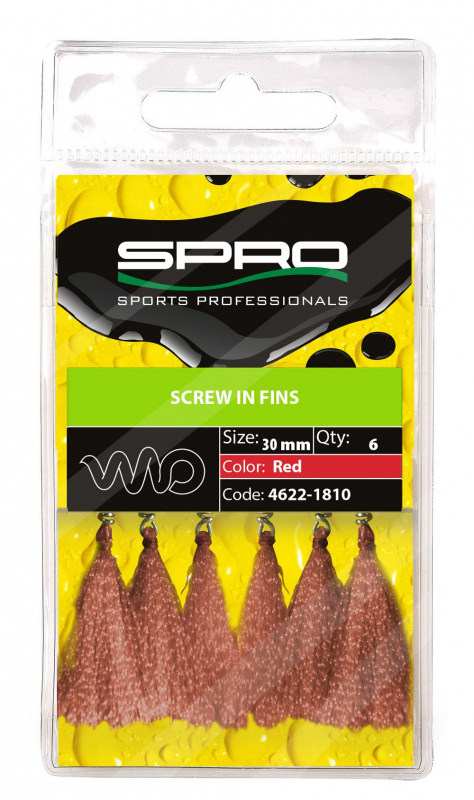 SPRO Screw In Fins (6-pack)