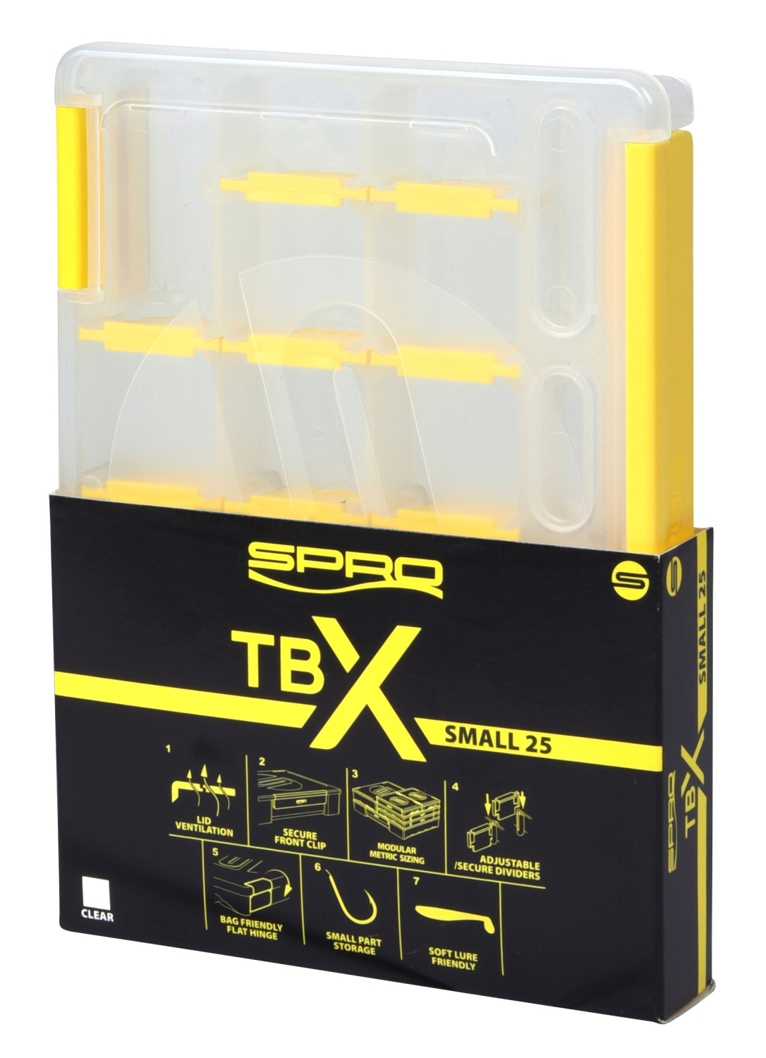 Spro Tackle Box Range 25S Clear - 17,5x12,5x2,5cm