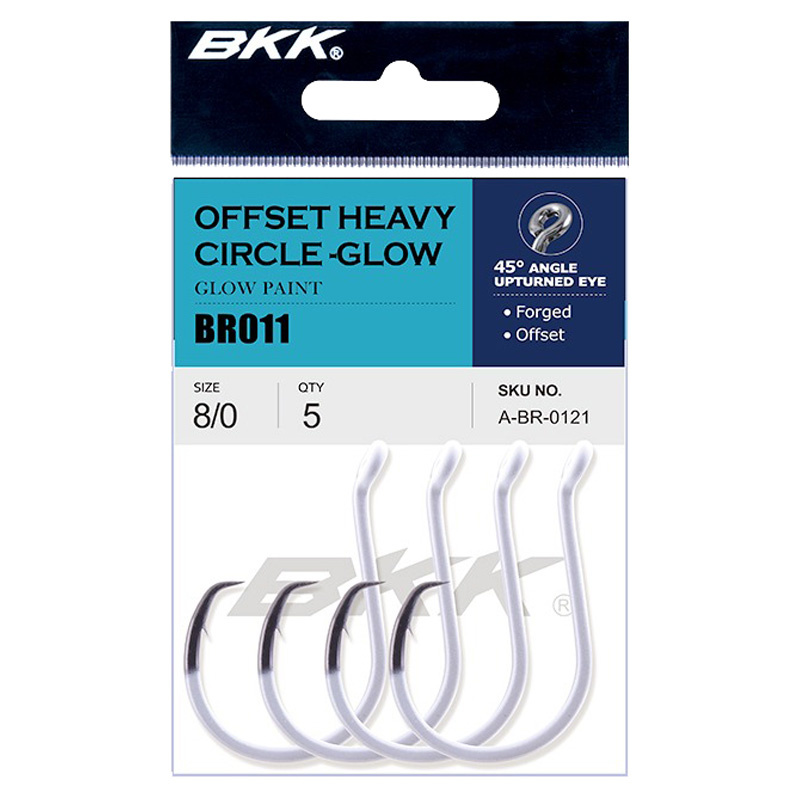 BKK Glow Heavy Circle Saltwater Hook (3pcs) - 10/0