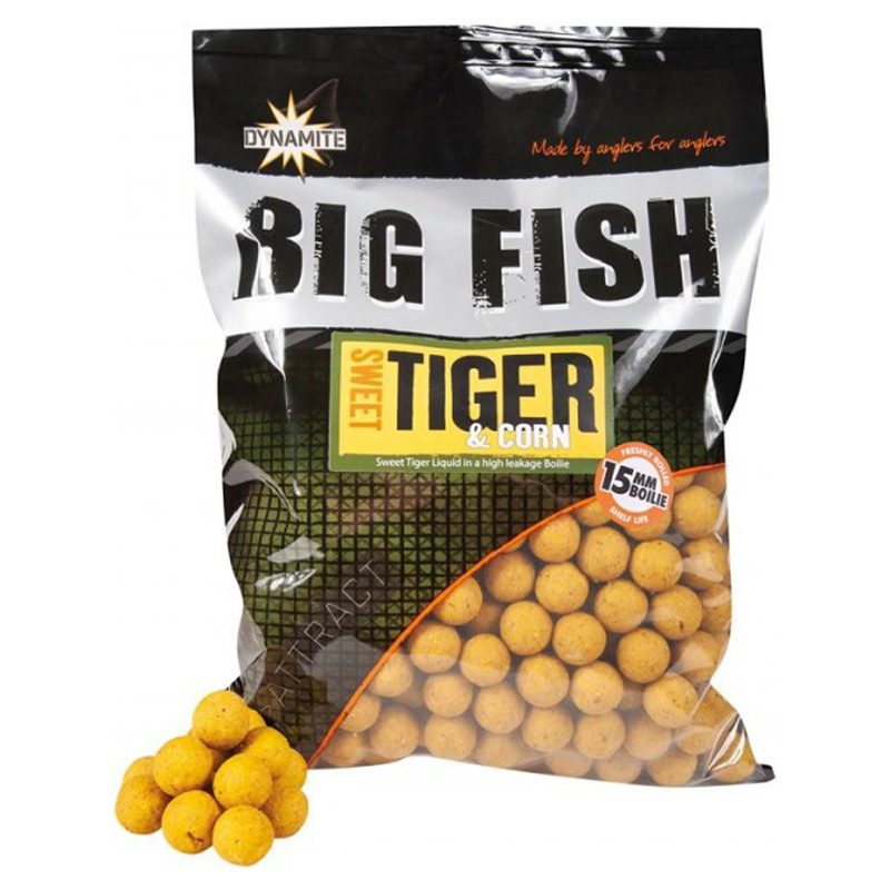 Dynamite Baits Big Fish Sweet Tiger & Corn Boilies 1,8kg