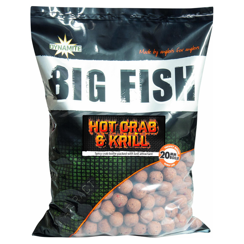 Dynamite Baits Big Fish Hot Crab & Krill Boilies 1,8kg