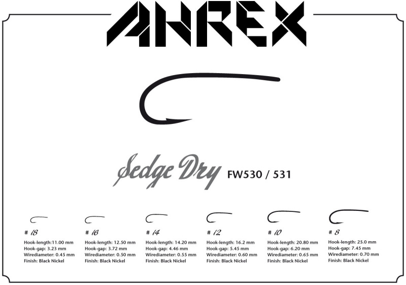 Ahrex FW531 - Sedge Dry - Barbless