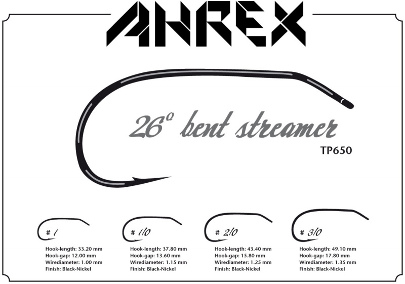 Ahrex TP650 - 26 degree Bent Streamer