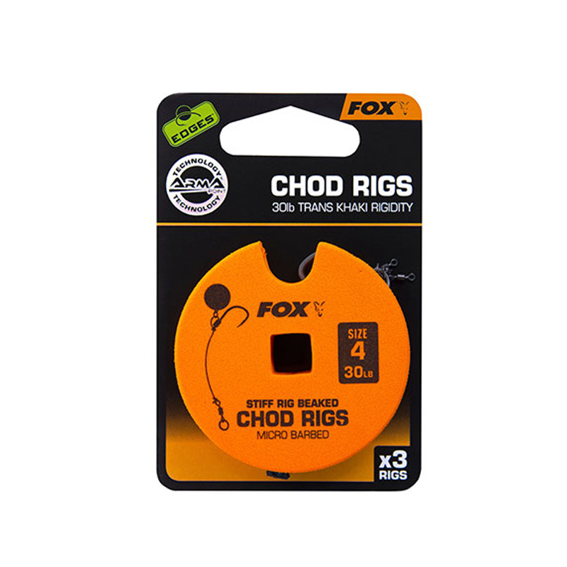 Fox Edge Armapoint Stiff Rig Beaked Chod Rigs 3-pack Standard